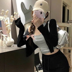 Sét body 3 món áo khoắc + áo dây + chân váy ôm - VD5893