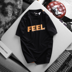 Áo Thun Nam Cổ Tròn Rurumen In Chữ Hai Mặt Big Size - AB440