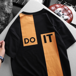 Áo Thun Nam Cổ Tròn Rurumen In Chữ Hai Mặt Big Size - AB440