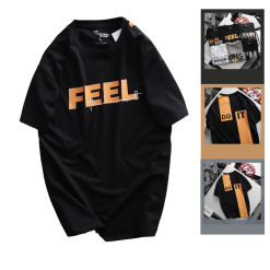 Áo Thun Nam Cổ Tròn Rurumen In Chữ Hai Mặt Big Size - AB440