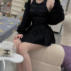 Sét chân váy xếp ly áo cánh dơi - VD5920