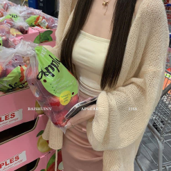 Sét hồng áo khoác len - VD5921