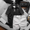 Set Bộ Nam Quần Short Kaki Lưng Thun Phối Áo Thun Pack Horse Polo Cổ Bẻ In Logo Chữ Prefect - SBN071