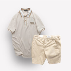 Set Bộ Nam Quần Short Kaki Phối Áo Thun Polo Cổ Bẻ Logo Chữ Rears - SBN072