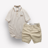 Set Bộ Nam Quần Short Kaki In Hoạ Tiết Phối Áo Thun Polo Cổ Bẻ Logo Chữ Rears - SBN073