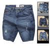 Quần Short Jeans Nam Rurumen Màu Xanh Cao Cấp Hàng VNXK - QB419