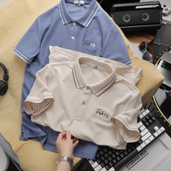 Áo Thun Nam Cổ Bẻ Pack Hourse Thêu Chữ Polo TE - CS212