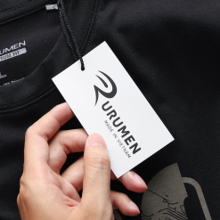 Áo Thun Nam Cổ Tròn Rurumen Màu Đen In Chữ BRONX Big Size - AB453