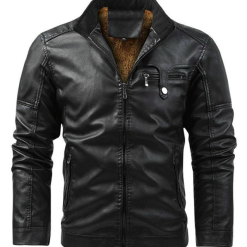 Áo Khoác Da Nam Lót Lông Cao Cấp (Có size to 3x)