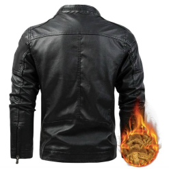 Áo Khoác Da Nam Lót Lông Cao Cấp (Có size to 3x) - AK077