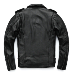 Áo Khoác Da Nam Biker Lót Dù Cao Cấp (Có size to 3x) - AK078