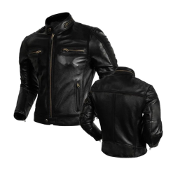 Áo Khoác Da Nam Dây Kéo Đồng Lót Lông Cao Cấp (Có size to 3x) - AK080