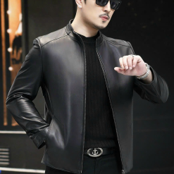 Áo Khoác Da Nam Lót Lông Cao Cấp (Có size to 3x) - AK081