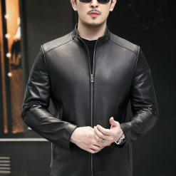 Áo Khoác Da Nam Lót Lông Cao Cấp (Có size to 3x) - AK081