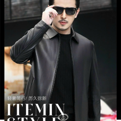 Áo Khoác Da Nam Cổ Bẻ Lót Lông Cao Cấp (Có size to 3x) - AK082