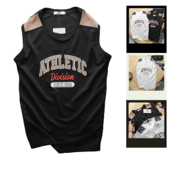 Áo Thun Nam Ba Lỗ Pack Horse In Chữ Athletic - AB462