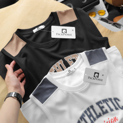 Áo Thun Nam Ba Lỗ Pack Horse In Chữ Athletic - AB462