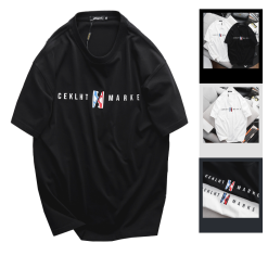 Áo Thun Nam Cổ Tròn Oversize In Chữ CEKLHT MARKET Big Size 110kg - AB474