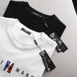 Áo Thun Nam Cổ Tròn Oversize In Chữ CEKLHT MARKET Big Size 110kg - AB474