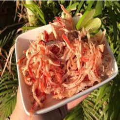 Mực ống Xé Sợi Sấy Khô 300g Hộp - 8936208930189