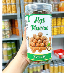 Hạt Macca Tây Nguyên Nứt Vỏ 500g Hộp - 8936208930073
