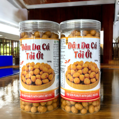 Đậu Phộng Da Cá Tỏi Ớt Thơm Ngon 500g Hộp - 8936208931117