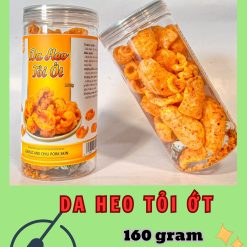Da Heo Tỏi Ớt Thơm Ngon Giòn Rụm 160g Hộp - DHTO