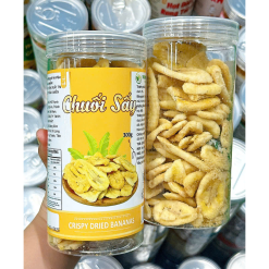 Chuối Sấy Giòn Thơm Ngon 300g Hộp - CSSG