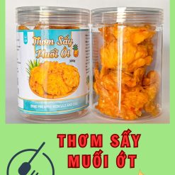 Thơm Sấy Muối Ớt Thơm Ngon 300g Hộp - 8936208931599