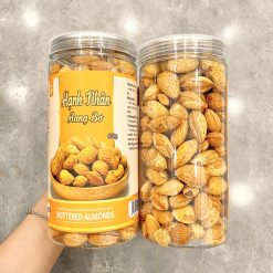 Hạnh Nhân Rang Bơ Thơm Ngon 450g Hộp - HNRB
