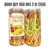 Bánh Quy Đũa Mix 3 Vị ( Bơ sữa - Chùm ngây - Socola) Thơm Ngon 250g Hộp - BQDM3V