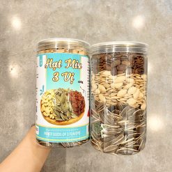 Hạt Mix 3 Vị (Hướng dương - Hạt dưa - Hạt bí) Thơm Ngon 400g Hộp - 8936208930790