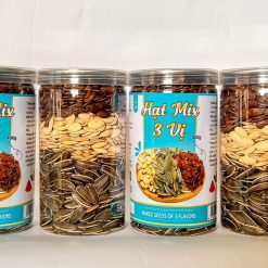 Hạt Mix 3 Vị (Hướng dương - Hạt dưa - Hạt bí) Thơm Ngon 400g Hộp - 8936208930790