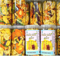 Trái Cây Thập Cẩm Sấy Giòn Thơm Ngon 300g Hộp - 8936208930301