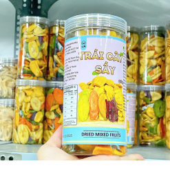 Trái Cây Thập Cẩm Sấy Giòn Thơm Ngon 300g Hộp - 8936208930301