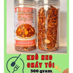 Khô Heo Cháy Tỏi Thơm Ngon 300g Hộp - 8936208930219