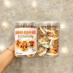 Bánh Gạo Lứt Hạt Dinh Dưỡng Thơm Ngon 200g Hộp - BGLHDD