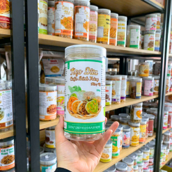 Kẹo Dừa Nướng - Kẹo Dừa Cuộn Bánh Phồng Mix 7 Vị Thơm Ngon 300g Hộp Pet - KDCBP