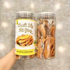Chuối Sấy Mè Gừng Thơm Ngon 250g Hộp - CSMG