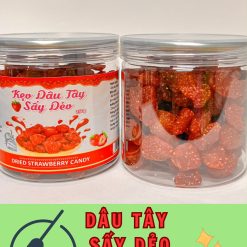 Dâu Tây Sấy Dẻo Thơm Ngon 250g Hộp - DTSD