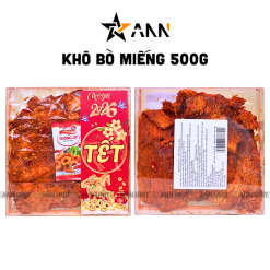 Hộp Quà Tết Khô Bò Miếng Loại Đặc Biệt 500g - Hộp Ngôi Sao Lớn - Hộp Quà Tết 2026 - 8936208933623