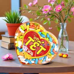 Kẹo Ngũ Sắc Trái Cây - Kẹo Cứng Hộp Trái Tim 350g Hộp Quà Tết 2026 - 8936208934057
