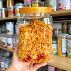 Khô Gà Bơ Tỏi Thơm Ngon 500g hộp - 8936208935085