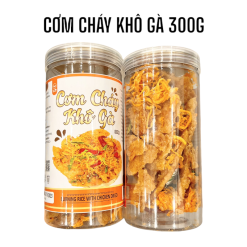 Cơm Cháy Lắc Khô Gà Thơm Ngon 300g Hộp - 8936208930585