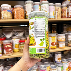 Đậu Hà Lan Ngũ Vị Thơm Ngon 450g (sầu riêng - phô mai - sữa dừa - wasabi - tỏi ớt ) Hộp - 8936208931391