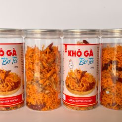 Khô Gà Bơ Tỏi Thơm Ngon 300g Hộp - 8936208930707