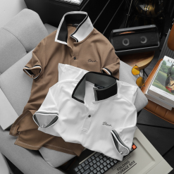 Áo Thun Nam Polo Cổ Bẻ Thêu Chữ Shark (Có size 3x)