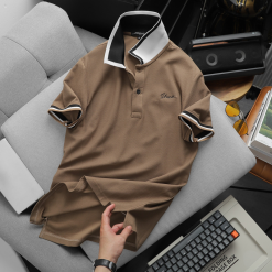 Áo Thun Nam Polo Cổ Bẻ Thêu Chữ Shark (Có size 3x)