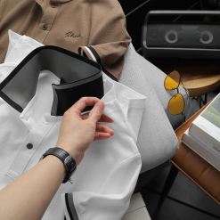 Áo Thun Nam Polo Cổ Bẻ Thêu Chữ Shark (Có size 3x)