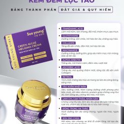 Kem Face Tím Giảm Nám Soo Young Mini Green Algae Melasma Cream - FACETIMMINI